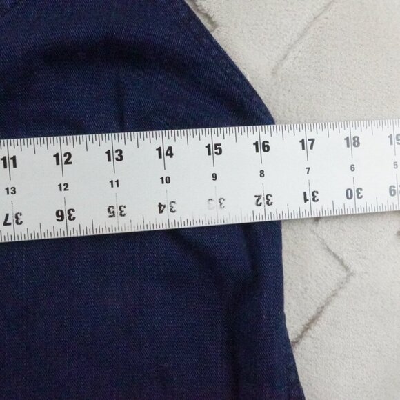 Wilfred Chambray Mini Dress Womens Small Blue Sleeveless Western Rodeo - Picture 5 of 8